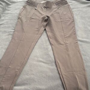 Zac & Rachel Taupe Ponte Slim Pants